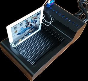 Thép không gỉ 10 Port Tabletop Trạm sạc USB cho điện tử / Ipad / Điện thoại di động