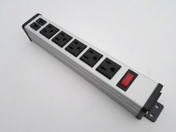 Máy tính để bàn 5 phẳng cắm Power Strip với USB Charger, 5 ổ cắm Power Bar 5 v 2.4A / 1A