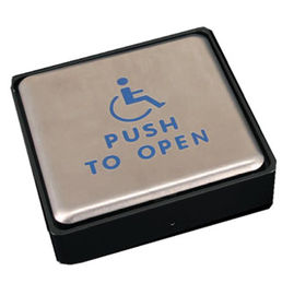 4.75”Squre Stainless Steel Push To Open Switch , Handicap Push To Open Button For Door