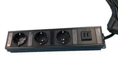 3 Jack tiêu chuẩn EU Power Strip với USB sạc Wall Mount cho đa thiết bị sạc