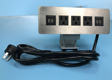 Ổ cắm điện cho máy tính để bàn Edge Mount với cổng USB 4, 3 bộ phân phối dữ liệu / nguồn