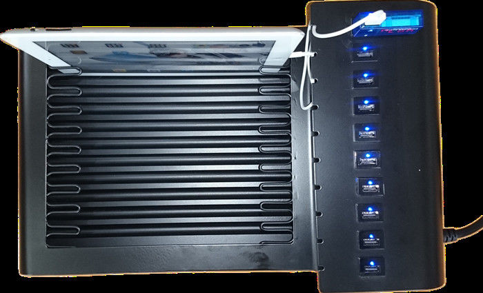 Thép không gỉ 10 Port Tabletop Trạm sạc USB cho điện tử / Ipad / Điện thoại di động