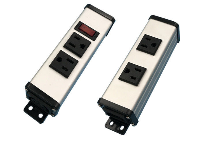 Twin nhôm Shell Workbench Power Strip Với 4 Receptacles / Extra Long Cord