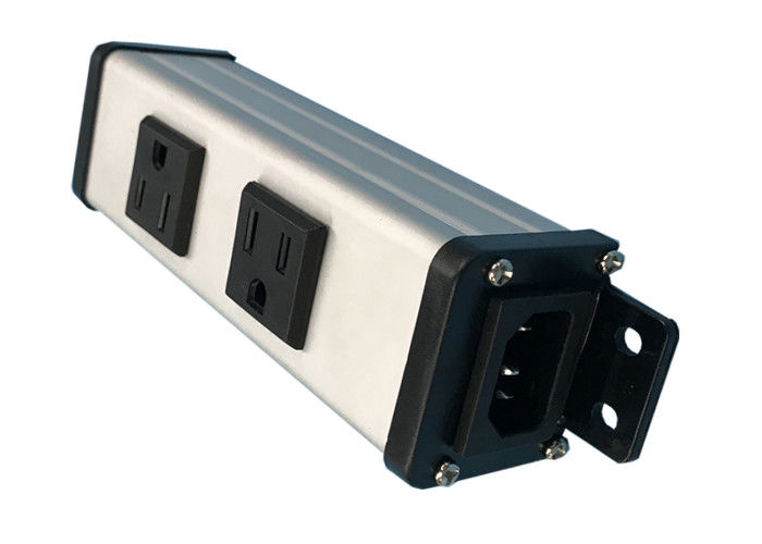 Twin nhôm Shell Workbench Power Strip Với 4 Receptacles / Extra Long Cord