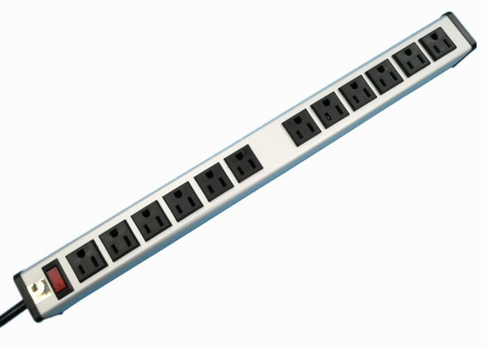 12 cắm đa Outlet Power Strip Surge Protector, 12 ổ cắm mở rộng chì UL được liệt kê
