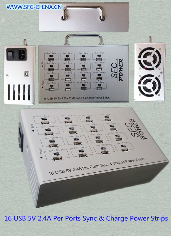 Đa sạc 16 cổng USB chỉ Power Strip 5V 2.4A cho IPad Mobile MP3 ngân hàng điện