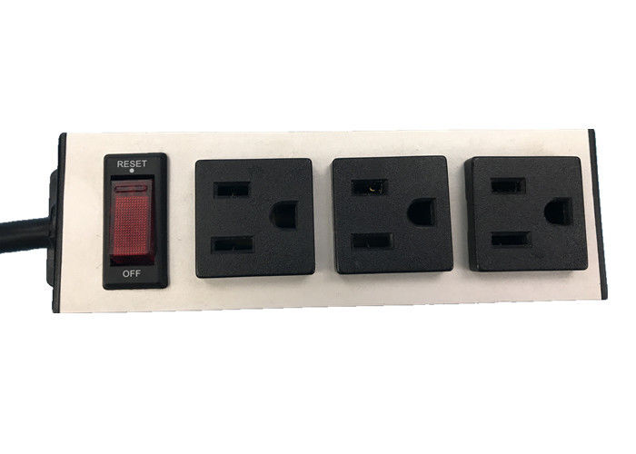 Tùy chỉnh Mỹ 3 Way đa điện cắm mở rộng dây với On Off Chuyển đổi
