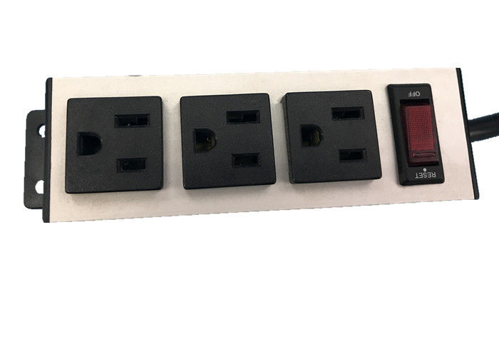 Tùy chỉnh Mỹ 3 Way đa điện cắm mở rộng dây với On Off Chuyển đổi