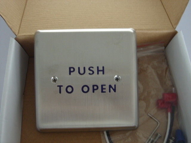 4.5 "Vòng Push To Exit Switch / Dụng cụ mở cửa cho người khuyết tật có thể khuyết tật với logo bị vô hiệu hóa
