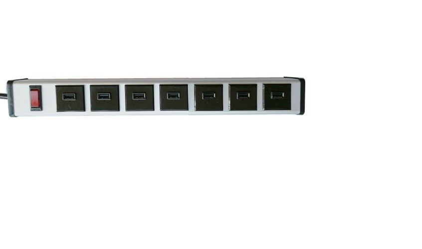 5V 2.1A Cổng sạc USB thông minh 7 cổng USB, dải nguồn gắn được với USB