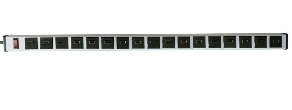 100-250VAC 17 Port 2.0 USB Sạc Power Strip cho iPhone iPad Máy Tính Bảng Điện Thoại