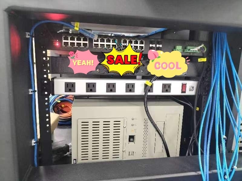 6 Way Metal Tabs Multi Outlet Power Strip với dây mở rộng 10' 14AWG NEMA 5-15P