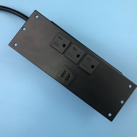 Ổ cắm điện trên mặt bàn gắn phẳng với cổng USB kép