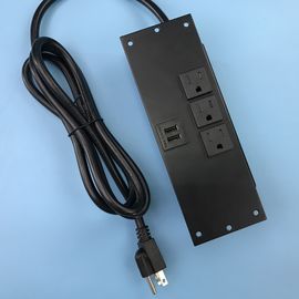 Ổ cắm điện trên mặt bàn gắn phẳng với cổng USB kép